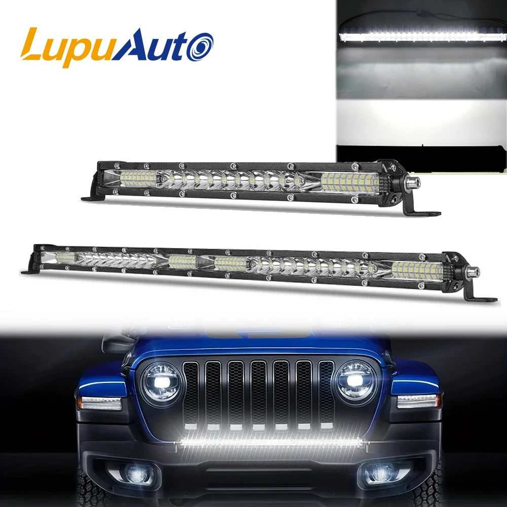 ANMINGPU ультра тонкий 10 &quot20&quot светодиодный фонарь для внедорожника 12 В 24