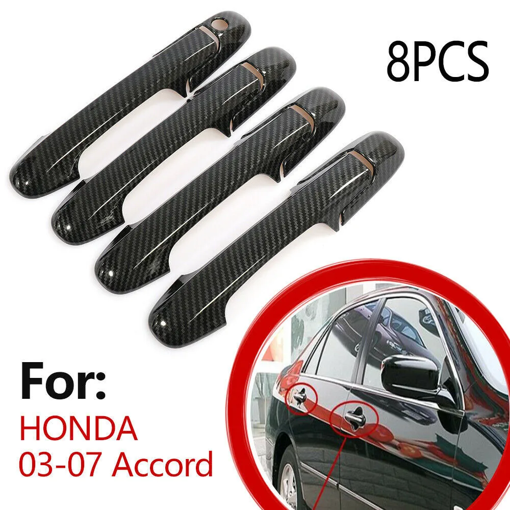 

Side Door Handle Cover ABS Material Accessories Carbon Fiber Decorative