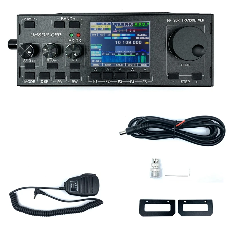 Приемопередатчик mswiss V0.6.3 HF SDR трансивер QRP с блоком питания и микрофоном