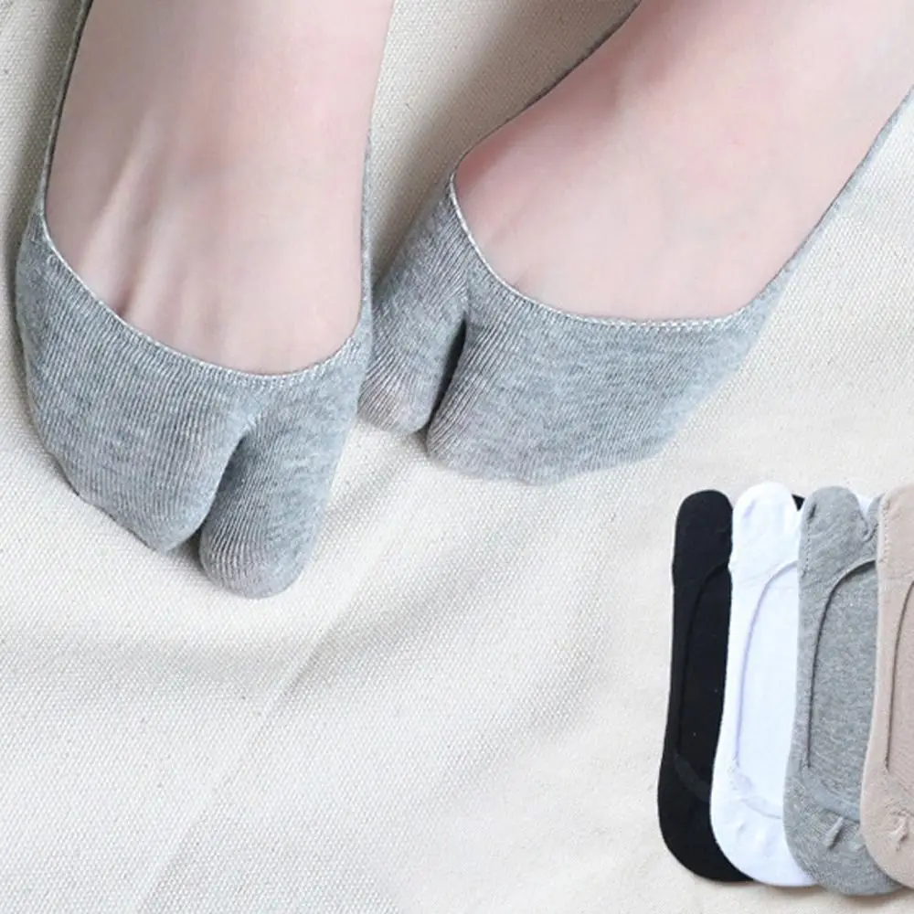 

Two-toed Sock Toe Sock Split Toe Shallow Mouth Female Sock Anti-skid Two-fingered Sock Boat Sock Summer Cotton Sock