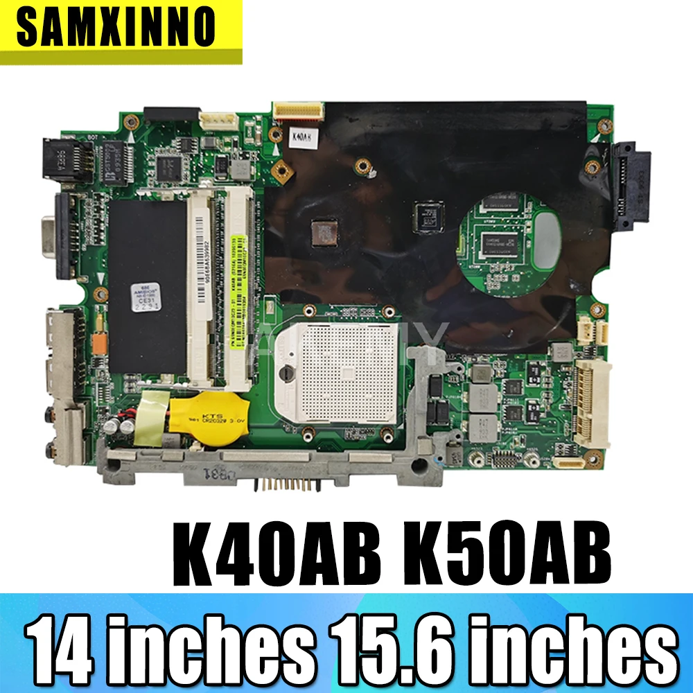 Материнская плата K40AB K50AB для ноутбука ASUS K40AB K50AB материнская плата для ноутбука REV.1.3G DDR3 с графической картой