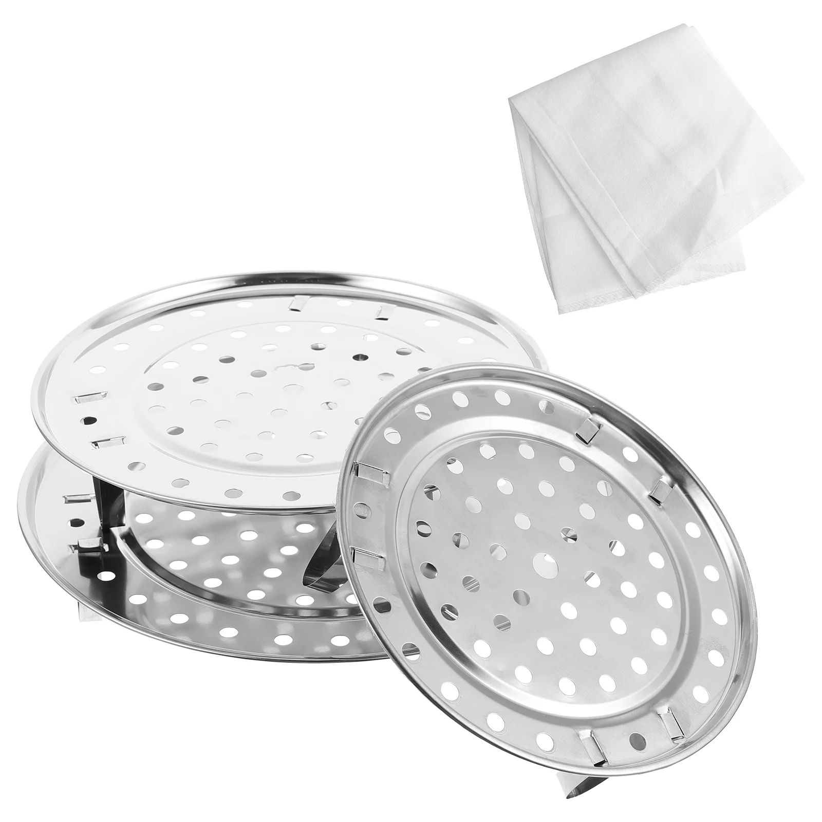 

Rack Steaming Steamer Tray Plate Cooker Round Pressure Dish Baking Salad Bread Basket Egg Holder Lifter Toast Cooking Leg