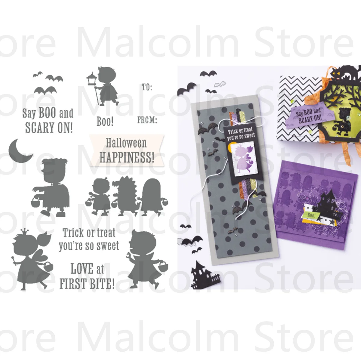 

Металлические Вырубные штампы и прозрачные штампы для скрапбукинга для детей на Хэллоуин новые штампы 2022 шаблоны Ремесло Украшение тиснен...