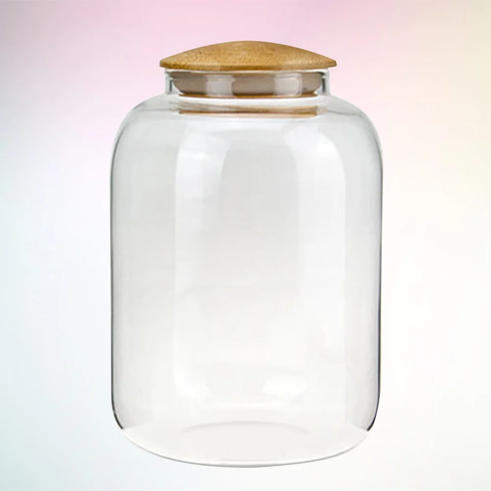 

1150 Ml Candy Jar Glass Container Snack Organizer Food Spice Holder Storage Tank Grain