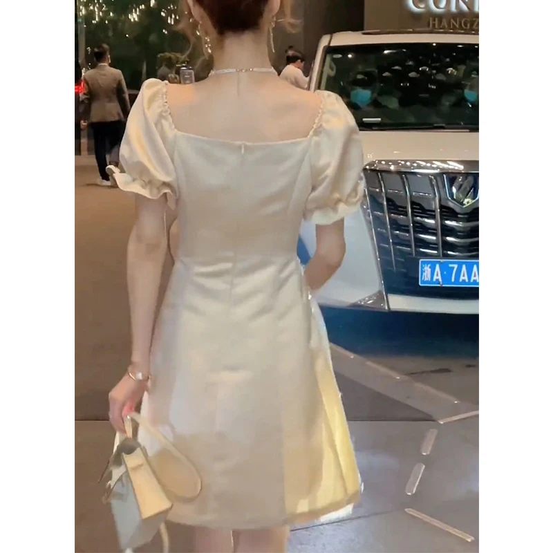 Женское облегающее мини-платье с коротким рукавом элегантное Сетчатое платье