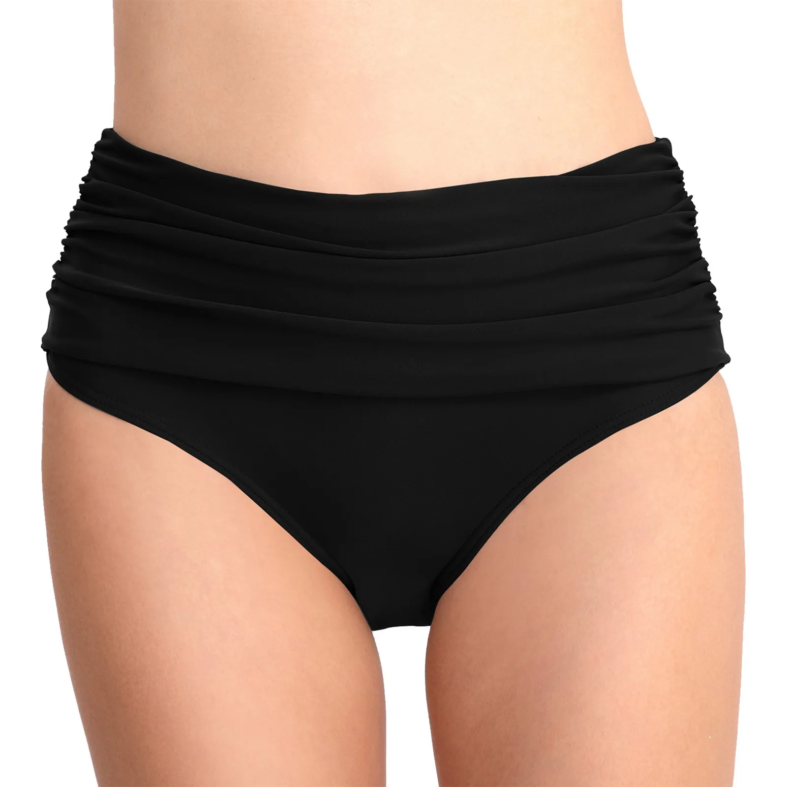 

Women High Waisted Bikini Bottoms High Cut Swim Bottom Full Coverage Swimsuit Bottom Sports Yoga Shorts Skirt Swim Suit Skirt