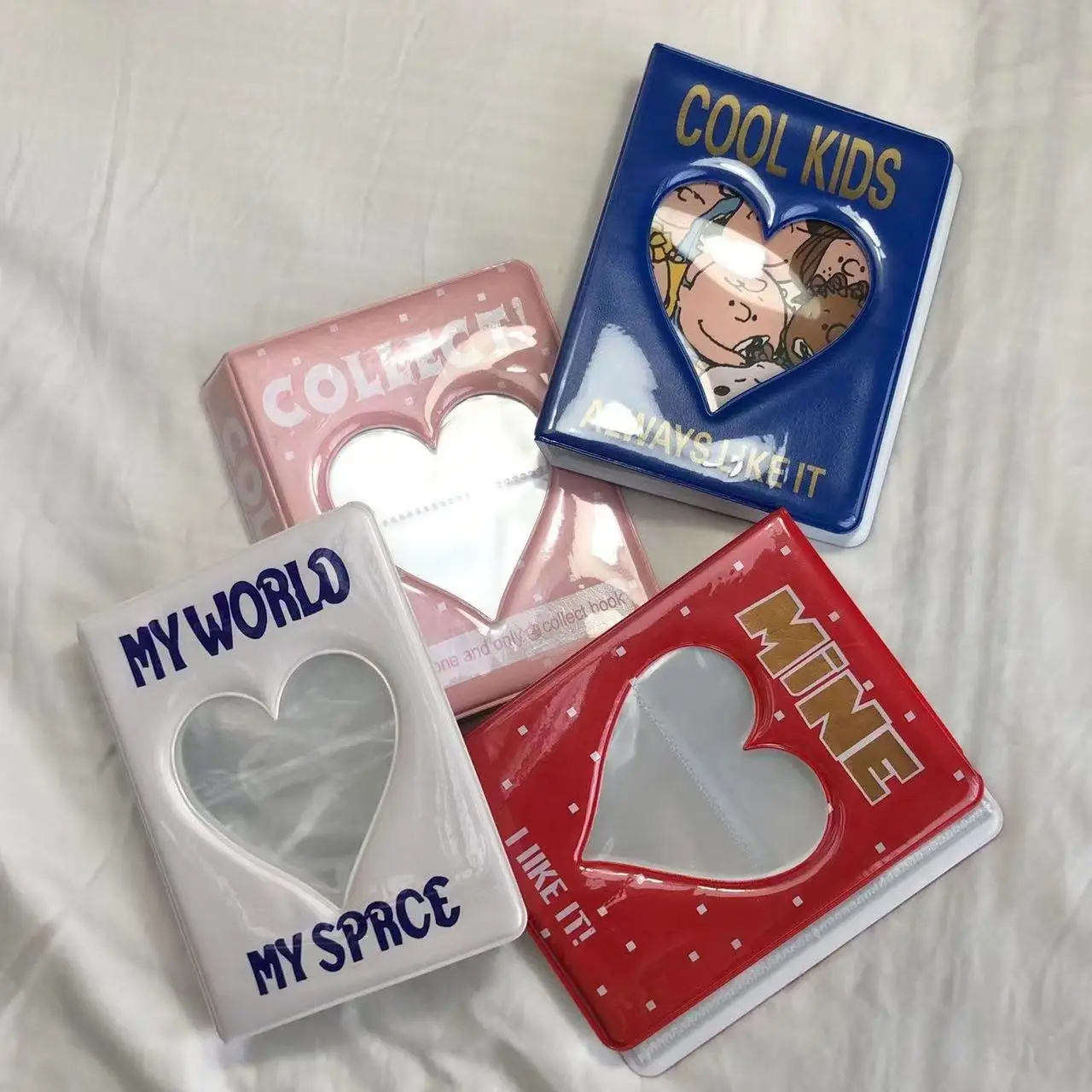 

3 Inch Photo Album Cover & Inner Pages PVC Hollow Love Heart Binder Photocard Holder Card Holder Instax Polaroid Albumes