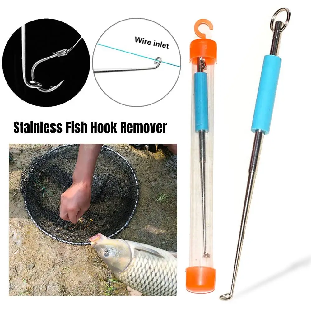 

Новый инструмент для удаления рыболовных крючков из нержавеющей стали, инструмент для рыбалки, безопасный экстрактор рыболовных крючков, съемник, быстрое соскабливание рыболовных товаров