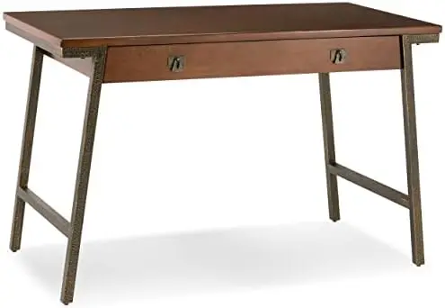 

Mixed Metal and Wood Hall Console Sofa Table, White/Gold 30 in x 10 in x 30 in, no drawer