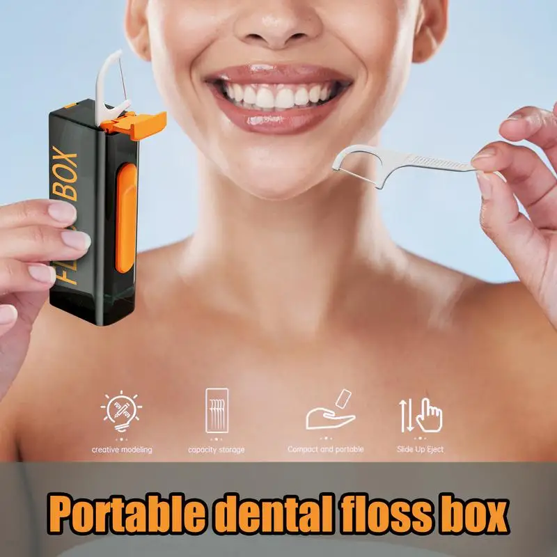 Автоматический выдвижной диспенсер для зубной нити портативный контейнер в