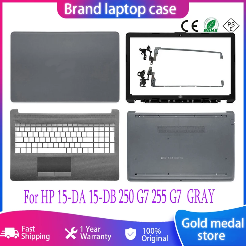 

FOR HP 15-DA 15-DB 250 G7 255 15-da0014dx TPN-C135 TPN-C136 LCD Back Cover/Front Bezel/Hinge/Palm Rest/Bottom Case