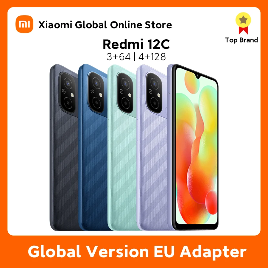 

Global Version Xiaomi Redmi 12C 50MP AI Camera MTK Helio G85 6.71 Inch Display 5000mAh Battery