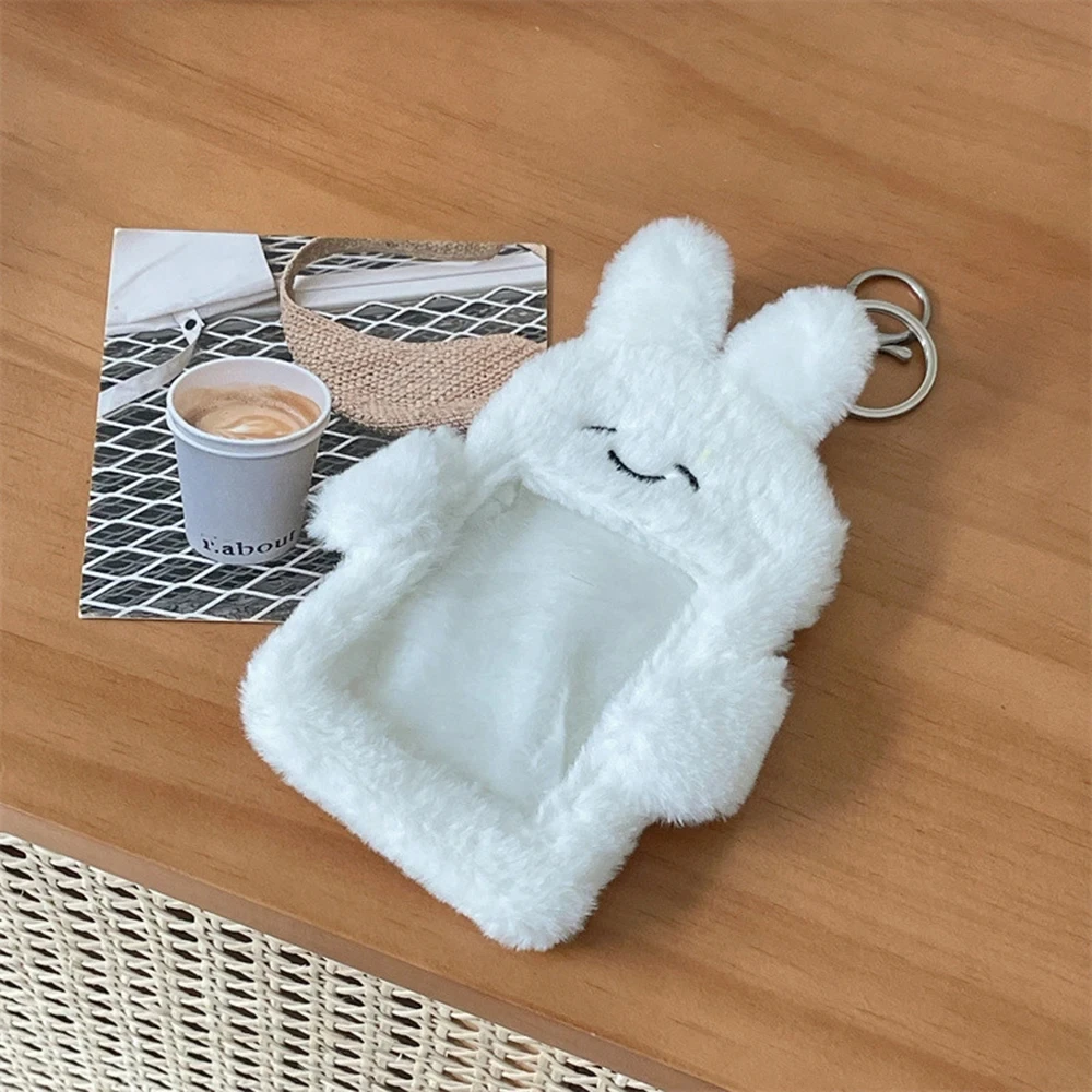 Оригинальные Плюшевые Брелоки для ключей фотобумага с медведем и кроликом
