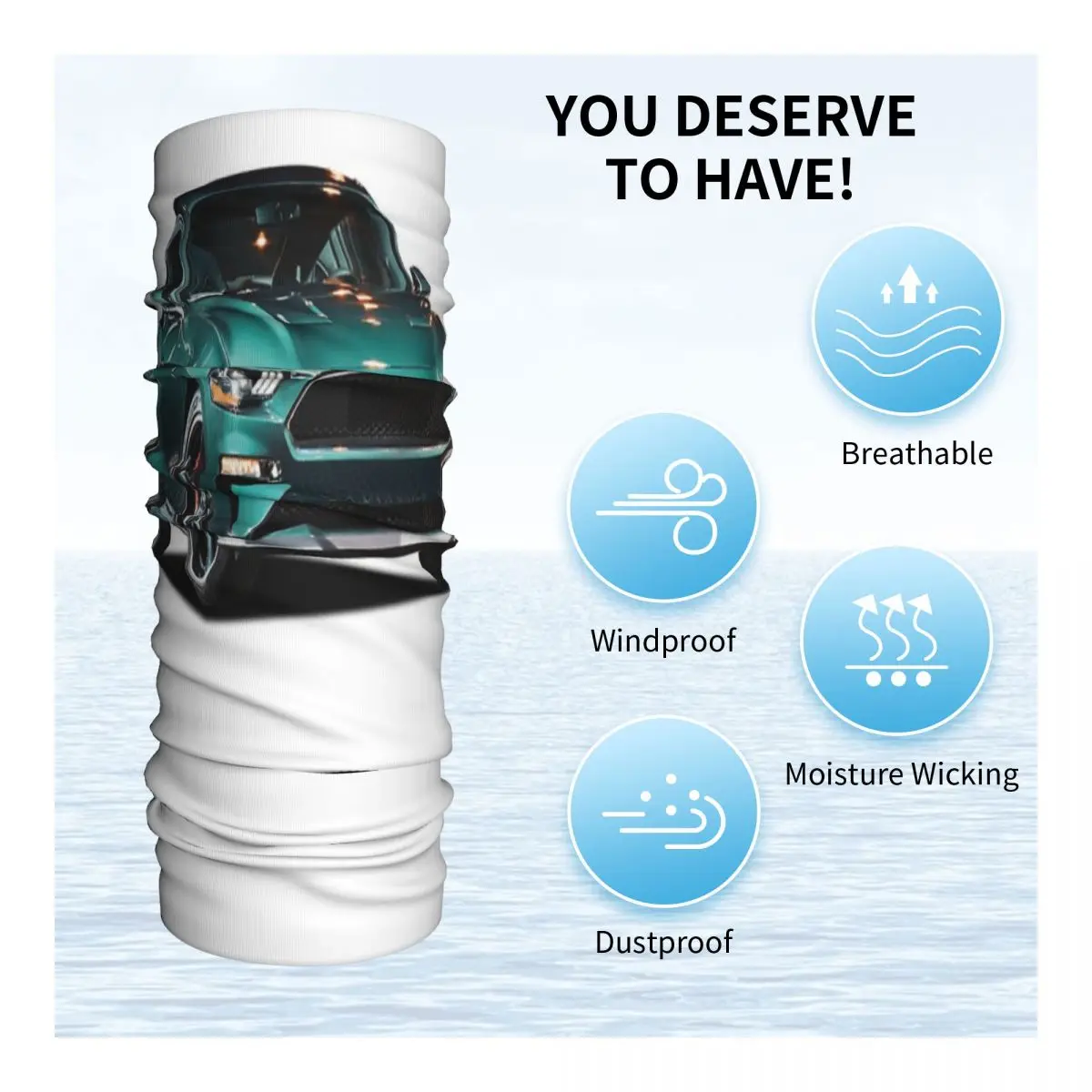 Ford Mustang Bullitt велосипедная Бандана Маска Для Лица Шарф Многофункциональная Защита