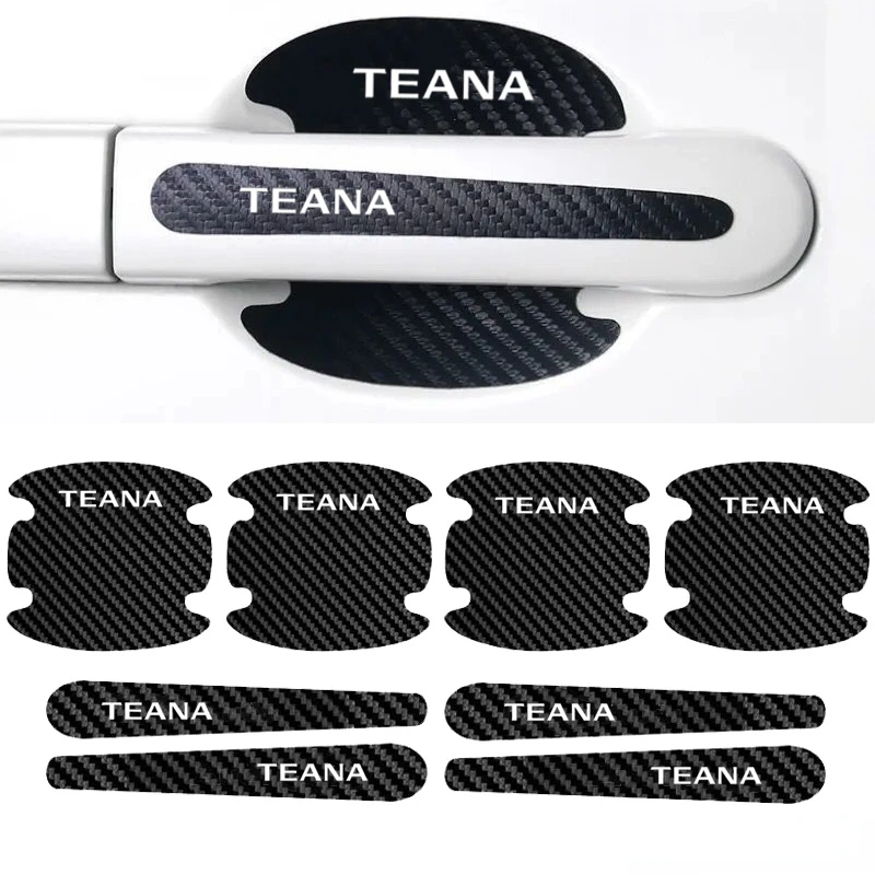 

Защитная полоса на дверную ручку автомобиля, наклейка на автомобильную сторону, пленка против царапин, наклейки, значок для логотипа Nissan Teana...