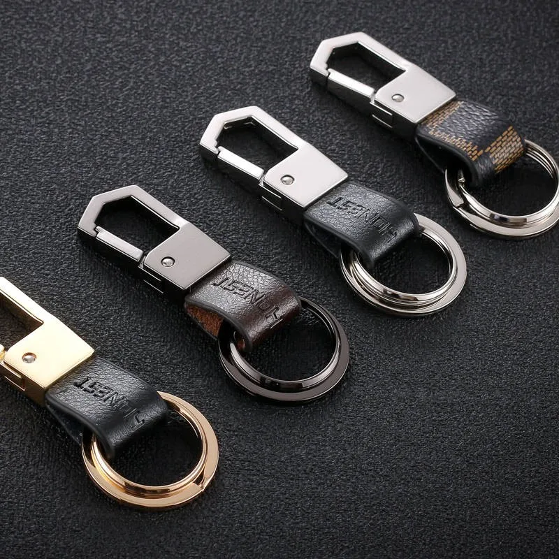 

High-Grade Car Key Chain Women Men Luxury Keychains Classic Leather Key Ring Holder Bag Pendant Best Gift Jewelry Accessories