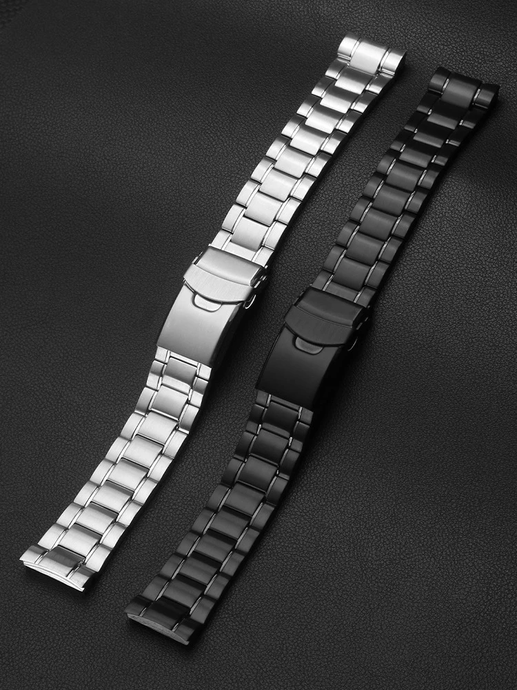 Фото Браслет из нержавеющей стали с изогнутым интерфейсом для серии Seiko PROSPEX SRPE99K1, водонепроницаемый прочный стальной ремешок для часов 22 мм №4