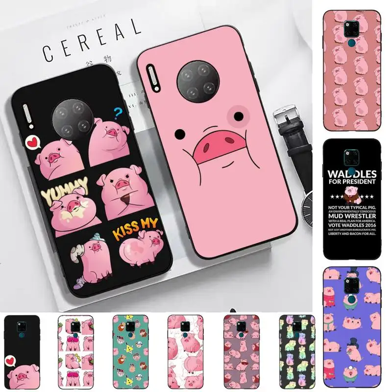 

Disney Gravity Falls Waddles Pink Pig Phone Case for Huawei Mate 20 10 9 40 30 lite pro X Nova 2 3i 7se