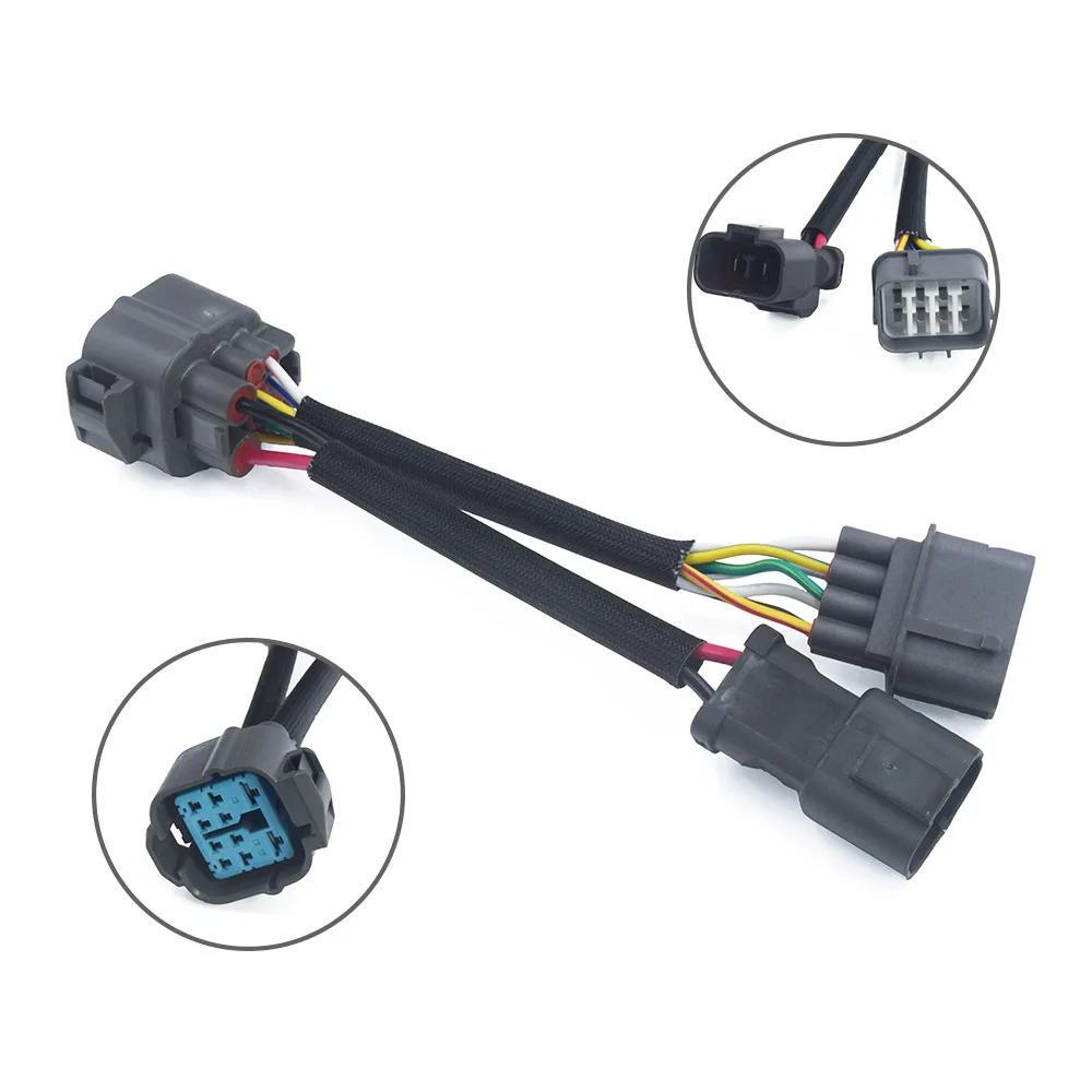 OBDII OBD 2 OBD2 16-контактный ELM327 штекер-двойной гнездо Y-образный разветвитель