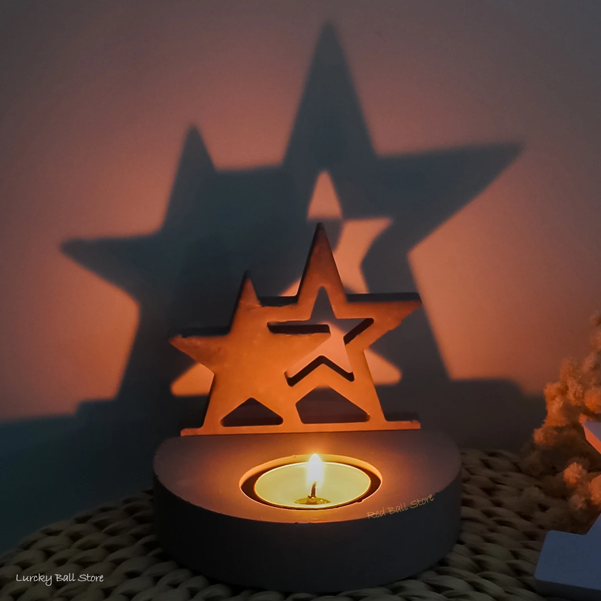 Силиконовая форма сделай сам для подсвечника в виде полой звезды свечи ручной