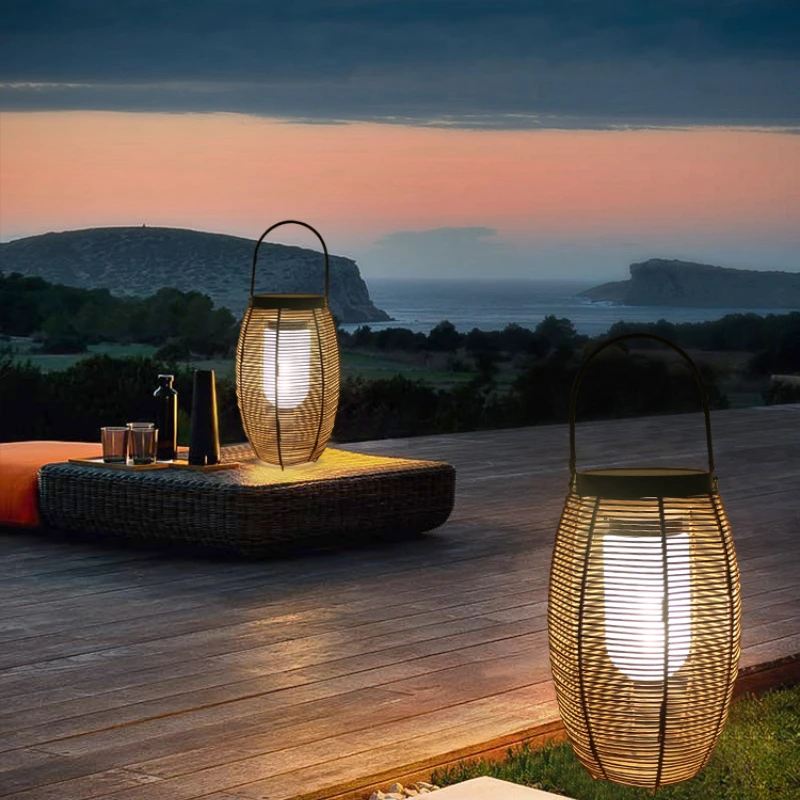 Купи Solar Outdoor Light Garden Lamp Household Portable Lamp Camping Lantern Rattan Villa Garden Outdoor Waterproof Lawn Lamp за 11,026 рублей в магазине AliExpress