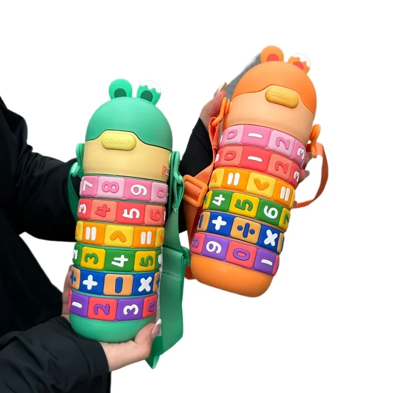 Детская термобутылка для воды из нержавеющей стали детский термос с ремешком