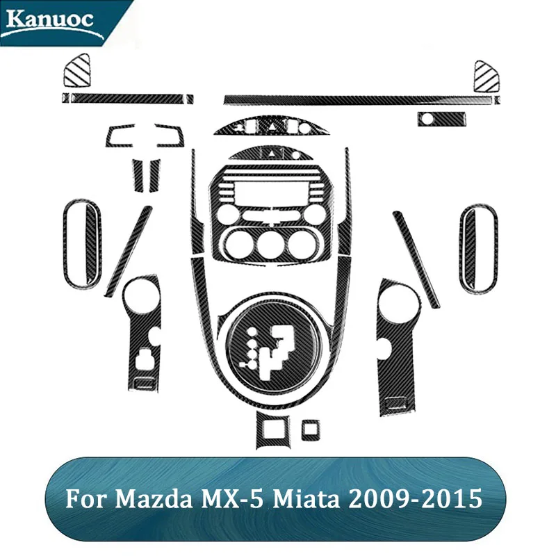 

Carbon Fiber Various Parts Black Stickers For Mazda MX-5 Miata 2009 2010 2011 2012 2013 2014 2015 Car Interior Accessories