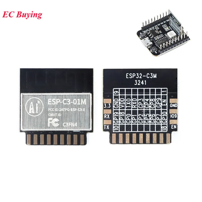 ESP32-C3 ESP-C3-01M макетная плата 2.4G WiFi Bluetooth-совместимый беспроводной модуль BLE 5.0 двухрежимный ESP32-C3M ESP-C3-01M-Kit