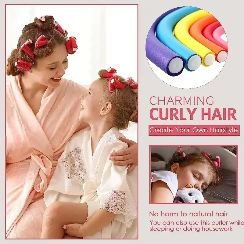 10 шт. гибкие бигуди для волос без нагрева