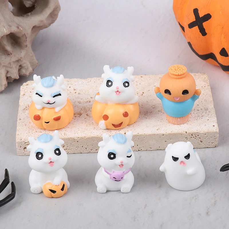 

6 шт./набор, миниатюрные фигурки тыквы