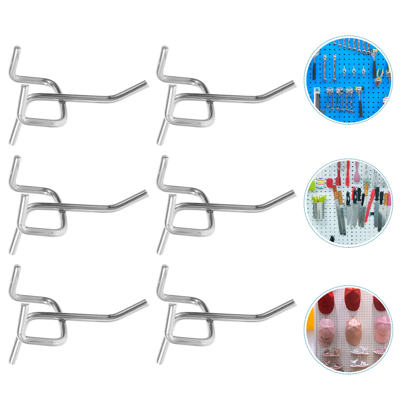 

Pegboard Hooks Tool Hanger Hook Tools Hanging Organizer Wall Metal Wrench Peg Storage Garageaccessories Locks Rack Organizing