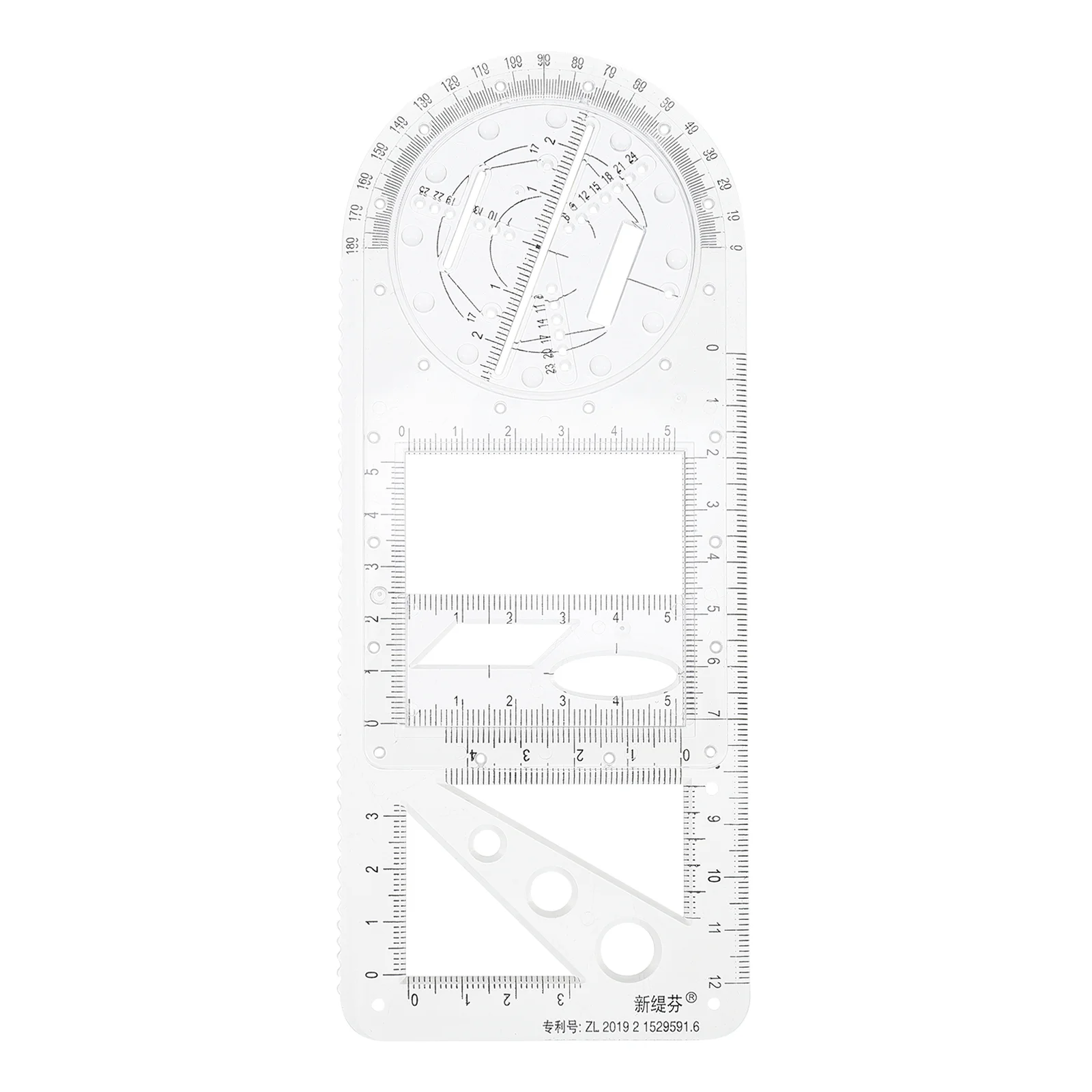 

Primary School Students Geometric Ruler Drawing Template Mathematics Learning Tool