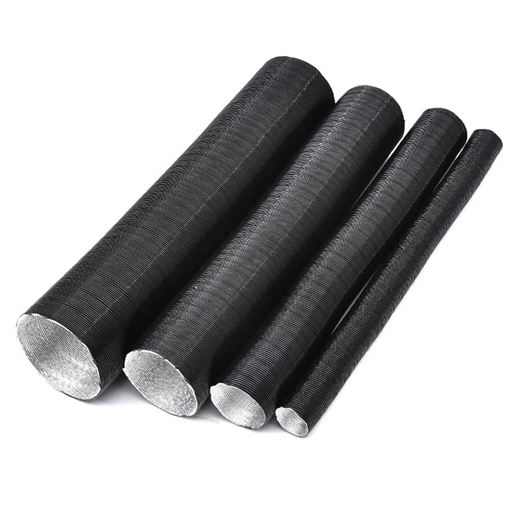 

25mm 42mm 60mm 75mm Diameter 100-500cm Length Air Diesel Parking Heater Duct Pipe Tube Hose For Webasto Eberspacher Extendable