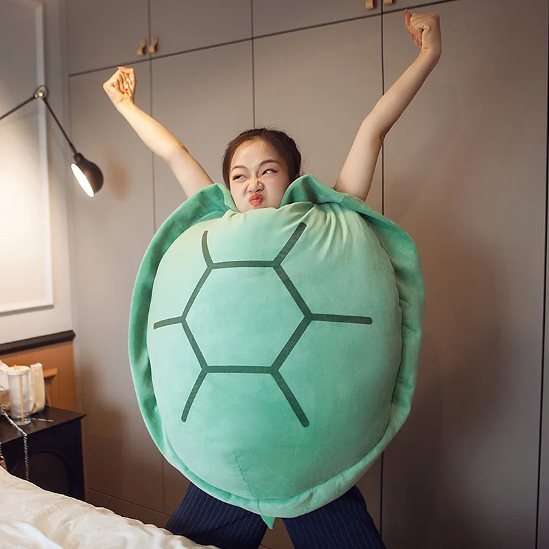 

60-160cm Turtle Shell Plush Toy Funny Cosplay Costume Children Sleeping Bag Super Soft Stuffed Animal Turtle Pillow Role-playin