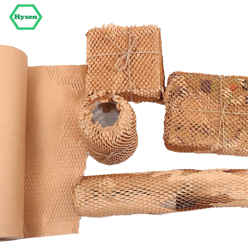 

Дропшиппинг Hysen, 12 дюймов * 20 дюймов, Компостируемая бумага для упаковки, роскошные аксессуары, рулон сотовой бумаги
