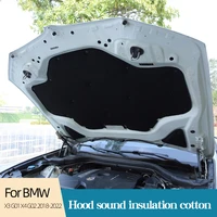 sound heat insulation cotton for bmw x3 g01 x4 g02 2018 2022 car engine hood heat soundproof deadener accessories