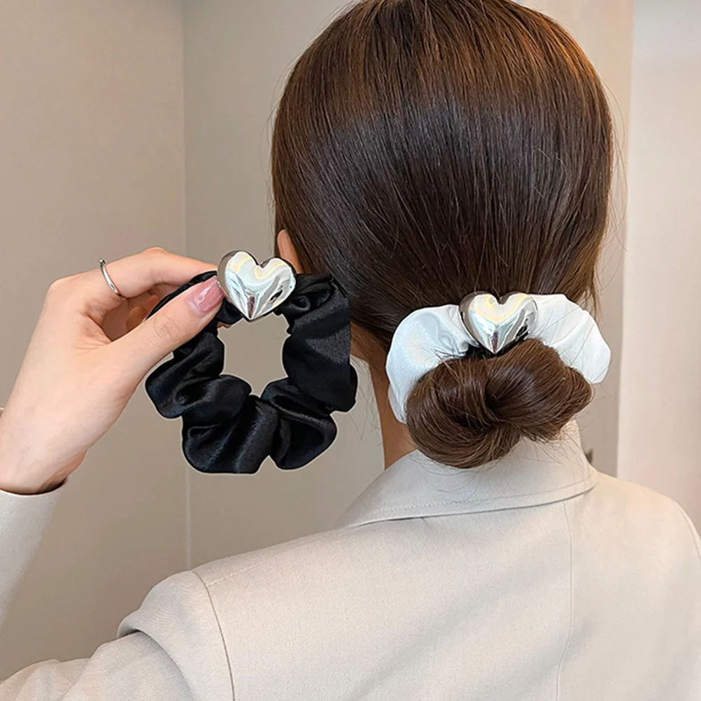 

Hair Tie Scrunchies Ties Girlselastics Women Ponytail Spiral Scrunchie Scarf Holders Accessory Satin Ropes Elastic Scrunchy