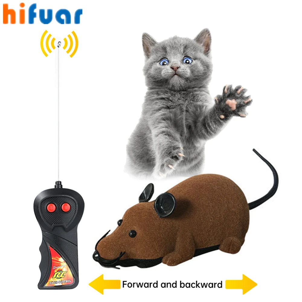 

Electronic Rat Wireless Remote Plush Mouse Mechanical Motion Rat Kitten Novelty Funny Pet Supplies Pets Gift Cat Toys Cat Puppyt