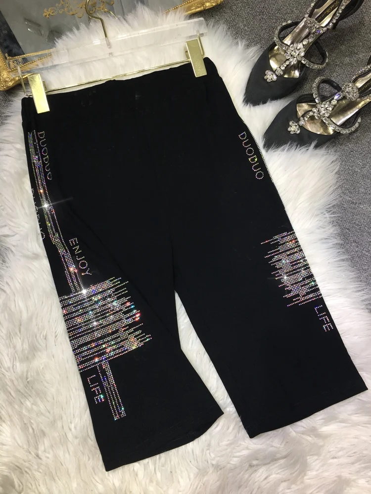Tide Brand Female Leggings 2022 New Spring Summer Knee-length Bottoming Pants Slimming Streetwear Cropped Trousers