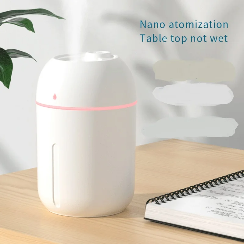 

Увлажнитель Воздуха бесшумный с питанием от USB, 330 мл, 8-12 часов