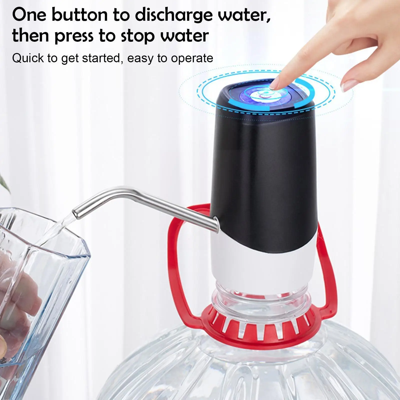

Mini Electric Water Bottle Dispenser Portable Convenient Automatic Water Bottle Pump For Home Office Water Dispenser Water R0I1