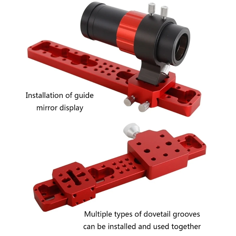 

Portable Shrew Guide Mirror Dovetail Plate Red Short Board Dovetail Slot Accessories Dovetail Mount