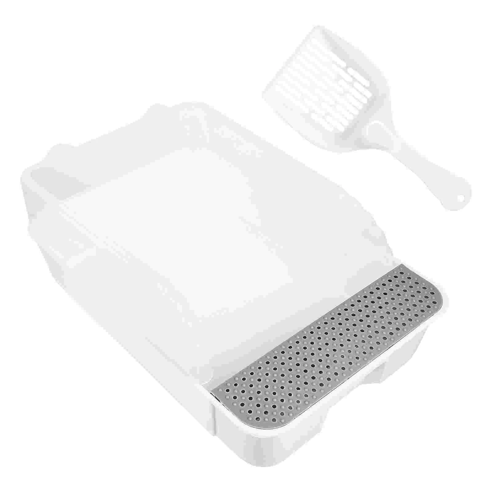 

Litter Box Cat Large Small Tray Potty Sifting Pancorner Standard Extra Kittensboxes Covered Auto Bunny Scoop Cloth Bedpan