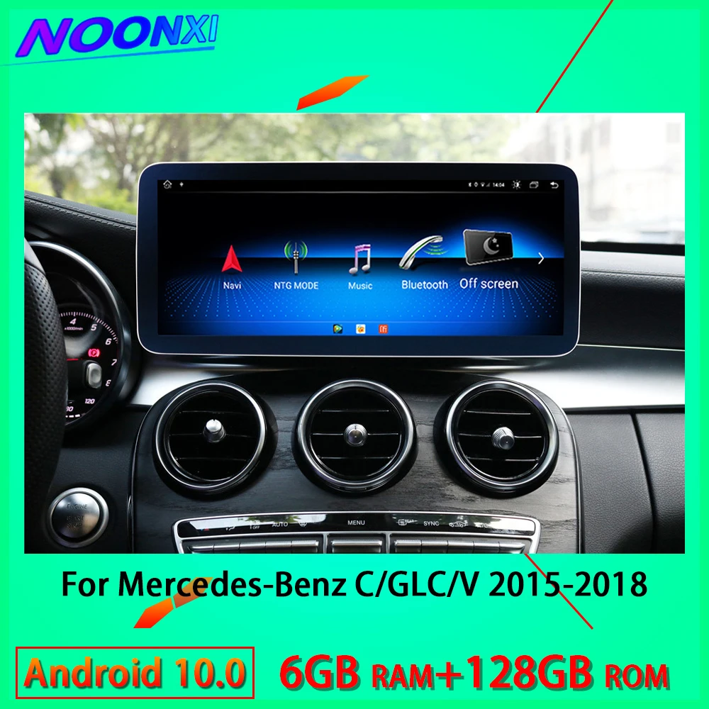 

Автомобильный экран все в одном для Mercedes-Benz C/GLC/V 2015 2016 2017 128 Аудио Интеллектуальная система Радио видеоплееры GPS G Carplay