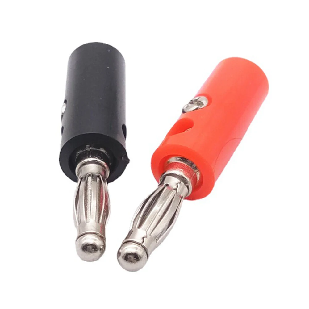 4-страничный пластиковый штекер типа банан с никелевым покрытием зажимы для