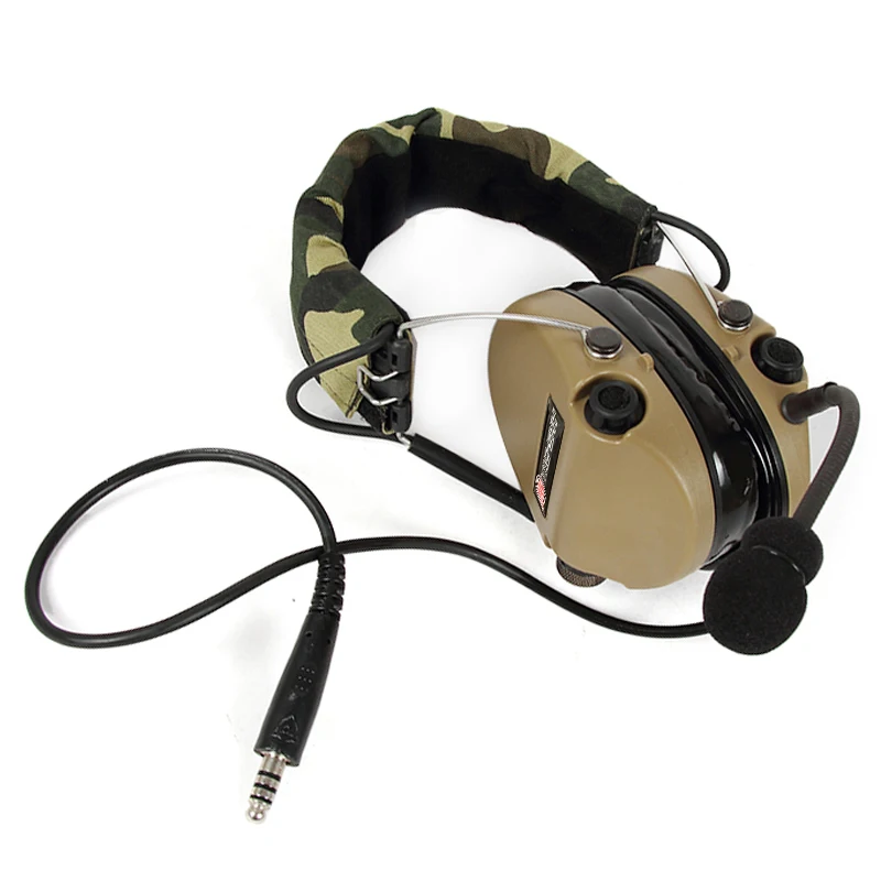 TS TAC-SKY TCIHEADSET LIBERATOR II Silicone Earmuffs Shooting Hunting Noise Cancelling Pickup Headphones-DE