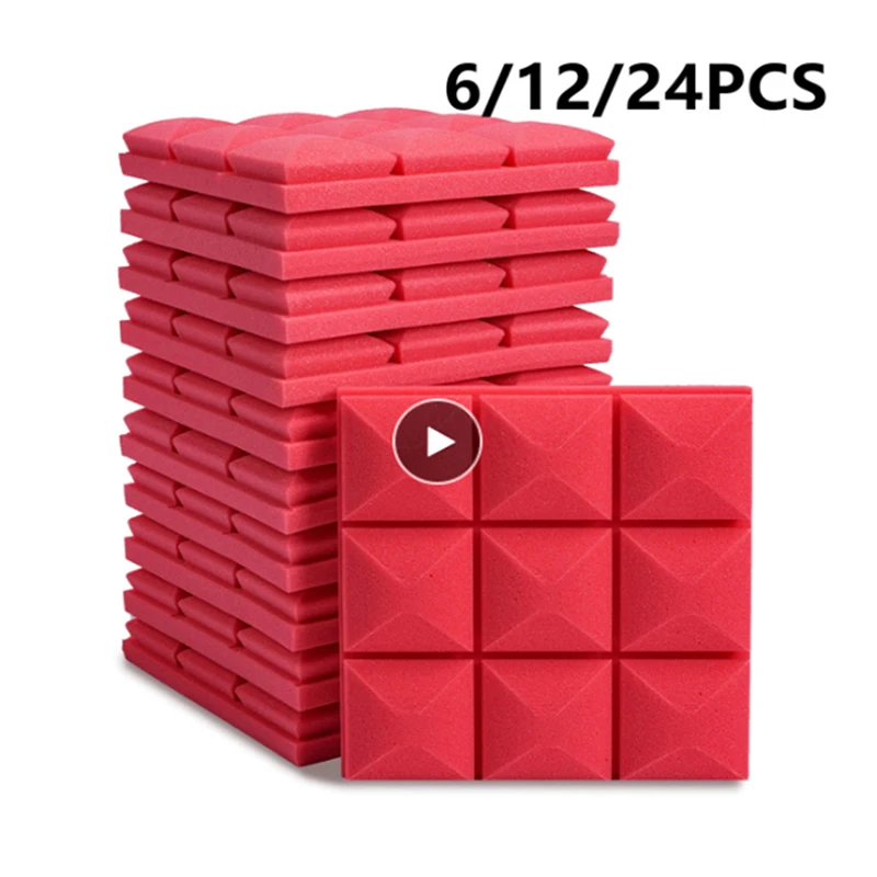 

Acoustic Foam Sound Insulation Panels Sponge Pad Studio Absorption Sound Proof Wall Panels KTV Room Noise insulation Treatment