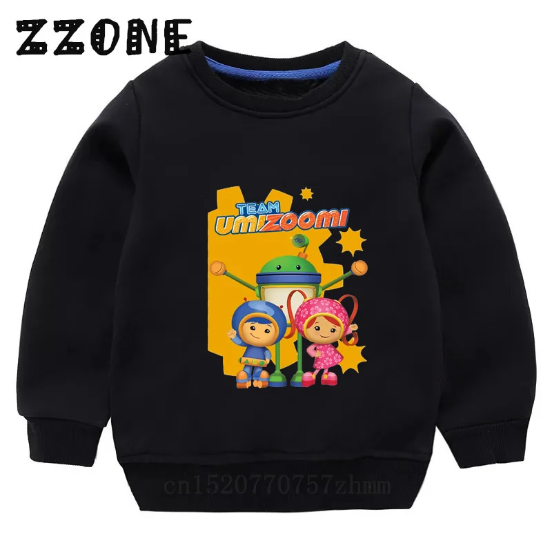 Толстовки для маленьких девочек Team Umizoomi Bot Milli Geo милые детские толстовки с