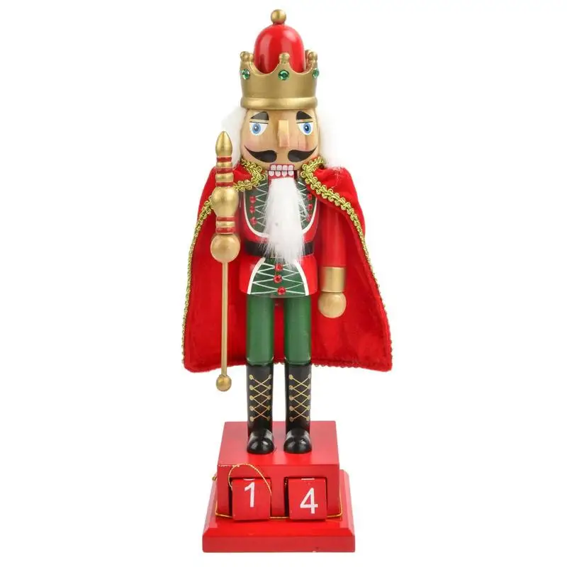 

Деревянные рождественские фигурки для гайковёров, деревянный гайковёр ручной работы, король-солдат, Рождественское украшение для дома, гостиной, 38 см