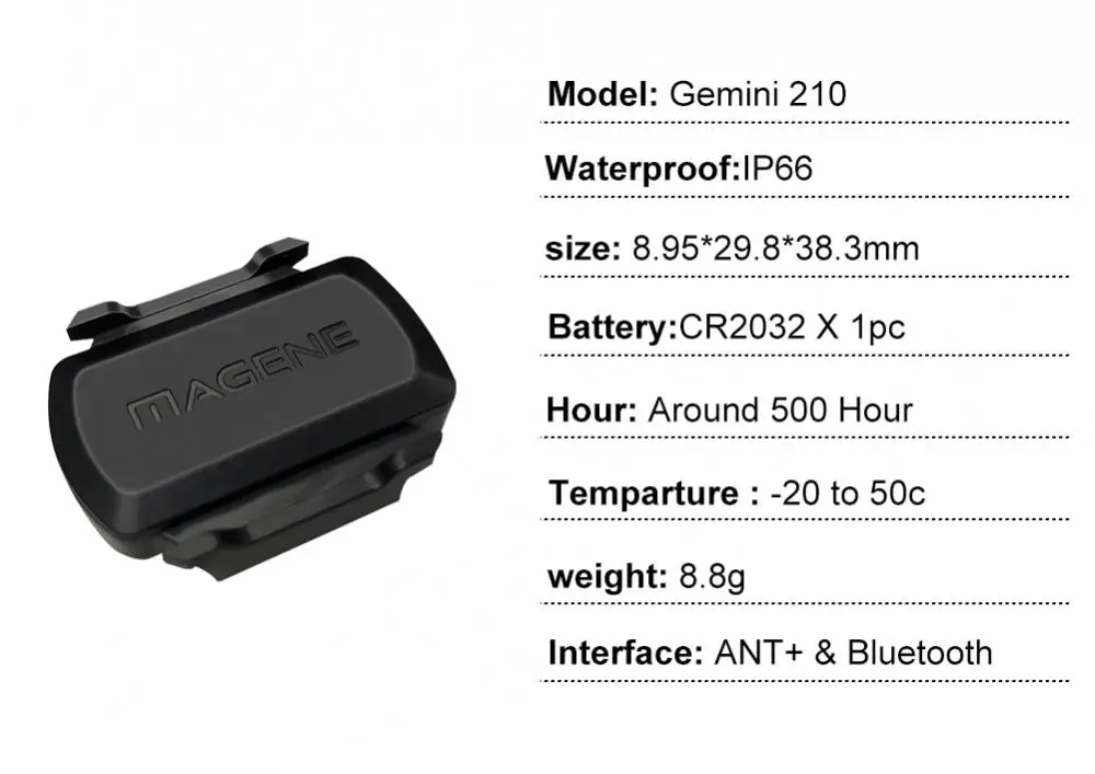 Magene S3 + компьютерный датчик частоты вращения педалей ANT Bluetooth измеритель скорости